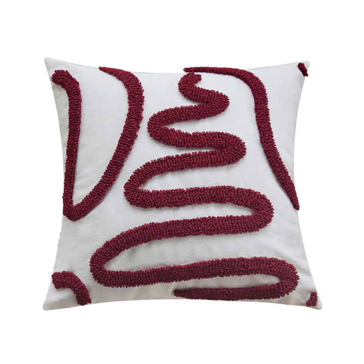 Decorative cushion with artistic surface pattern
