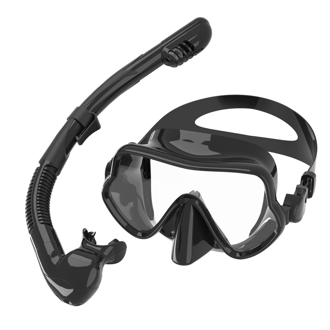 Ergonomic diving mask with flexible breathing tube Stornfield