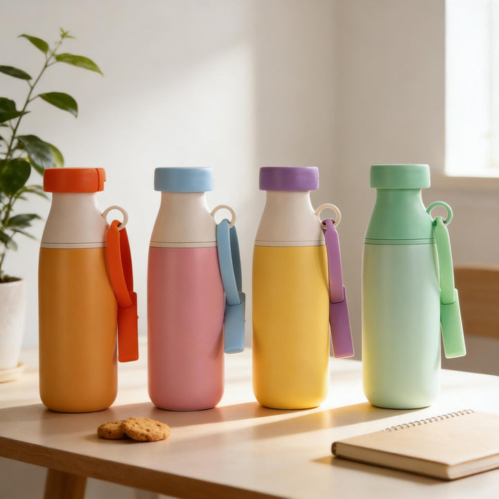 Ladies Insulated Sports Water Bottle with practical carrying strap Stornfield