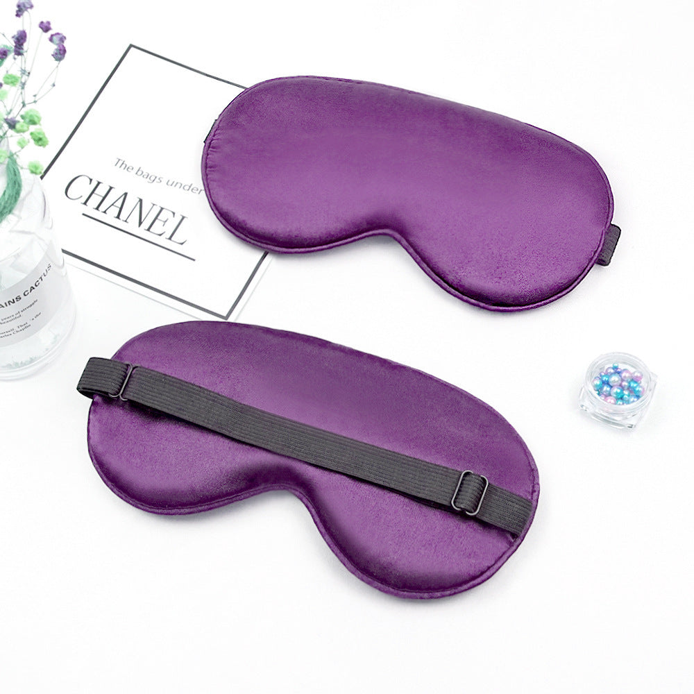 Unisex nan luxurious silk sleep mask with contoured eye cavity and adjustable elastic band Stornfield