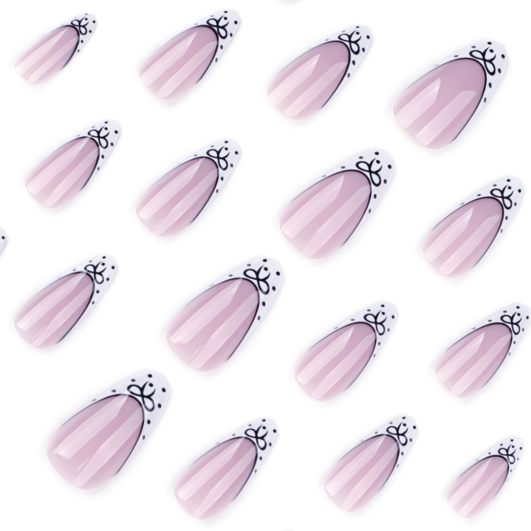 Artistic Stiletto Nails with Elegant Floral Design Stornfield