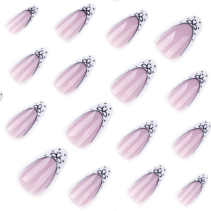 Artistic Stiletto Nails with Elegant Floral Design Stornfield