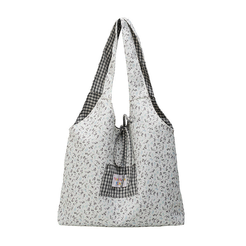 Stylish Checkered Shopping Tote Bag Stornfield