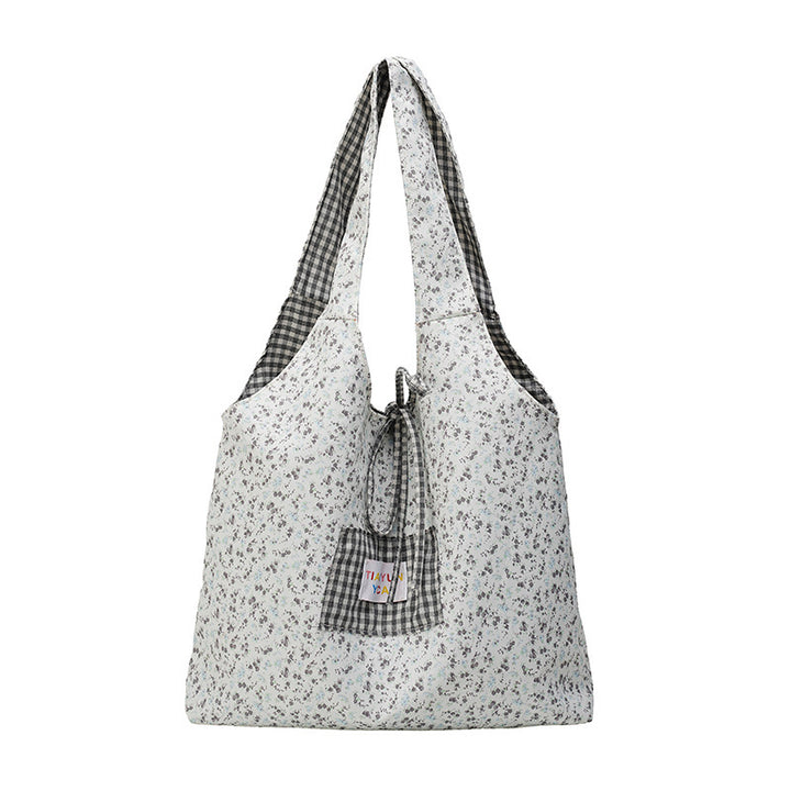 Stylish Checkered Shopping Tote Bag Stornfield