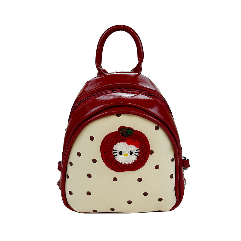 Plush Backpack with Fruity Design and Playful Details Stornfield
