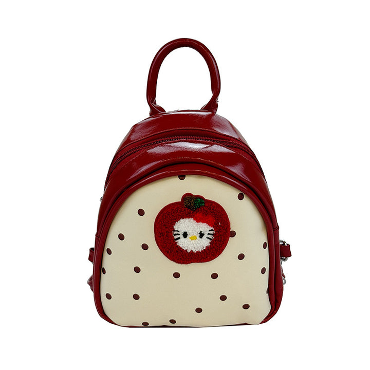 Plush Backpack with Fruity Design and Playful Details Stornfield