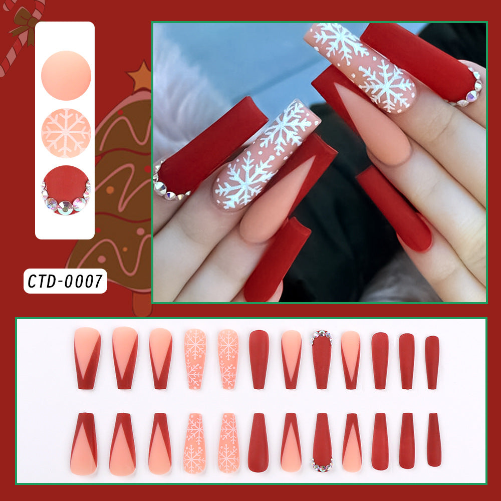 Festive Holiday Themed Press-On Nail Set Stornfield