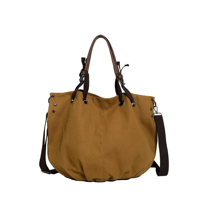 Casual Canvas Tote Bag with Adjustable Strap