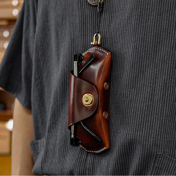 Elegant Leather Sunglasses Case Stornfield