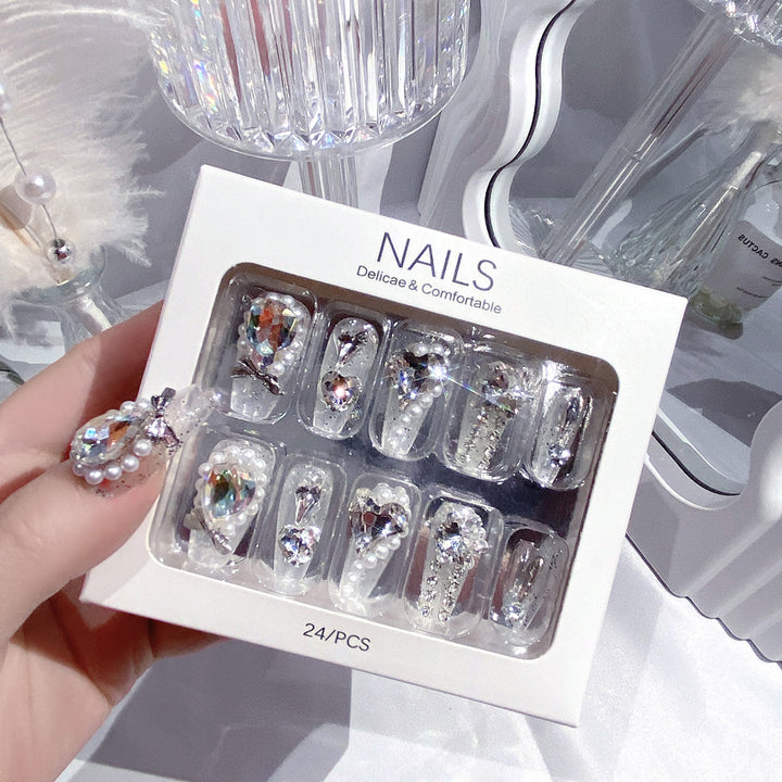 Decorative Crystal Embellished Nail Tips Stornfield