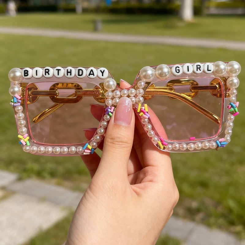 Playful Birthday-Themed Statement Sunglasses Stornfield