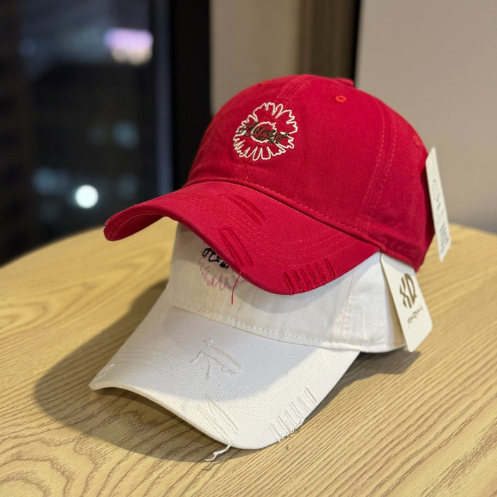 Unisex Embroidered Flower Design Baseball Cap Stornfield
