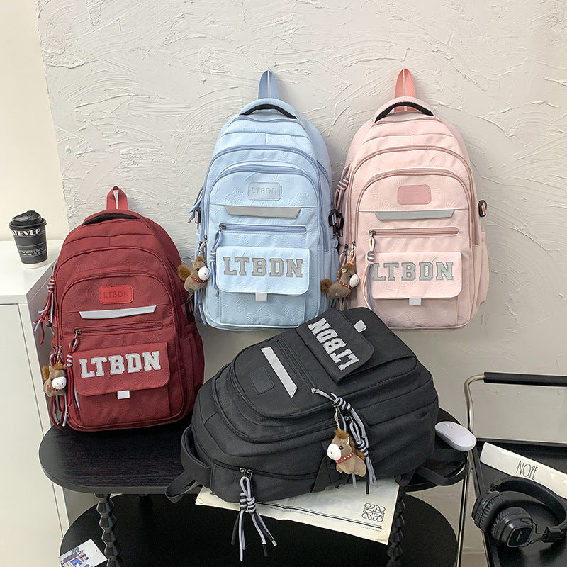 Modern Textured Casual Backpack Stornfield