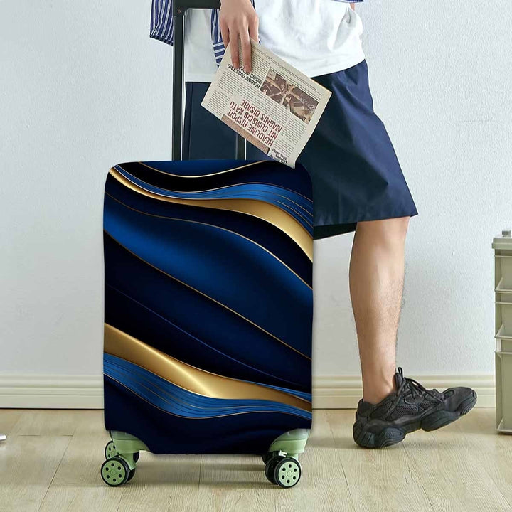 Women's hard shell suitcase with elegant wave design Stornfield