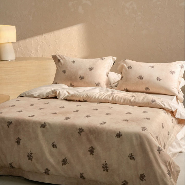 Floral Printed Cotton-Blend Duvet Cover and Sheet Set