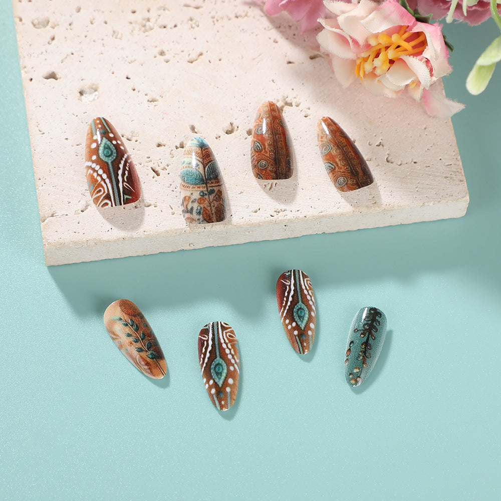 Artificial nails in ethnic design Stornfield