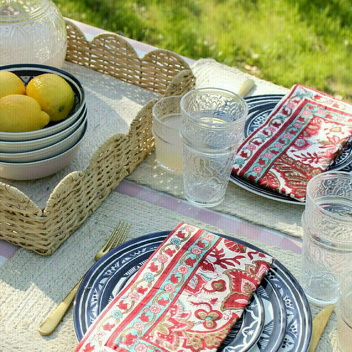 Scalloped Woven Storage Tray Stornfield