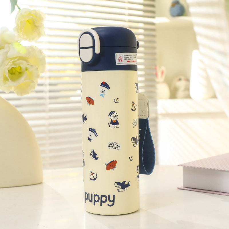 Ladies Insulated Water Bottle with Cheerful Apple Design Stornfield