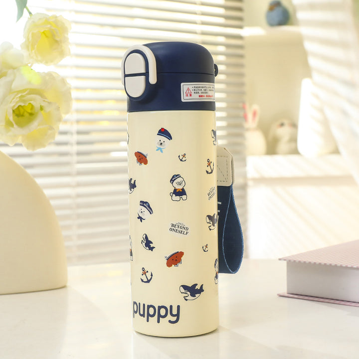 Ladies Insulated Water Bottle with Cheerful Apple Design Stornfield