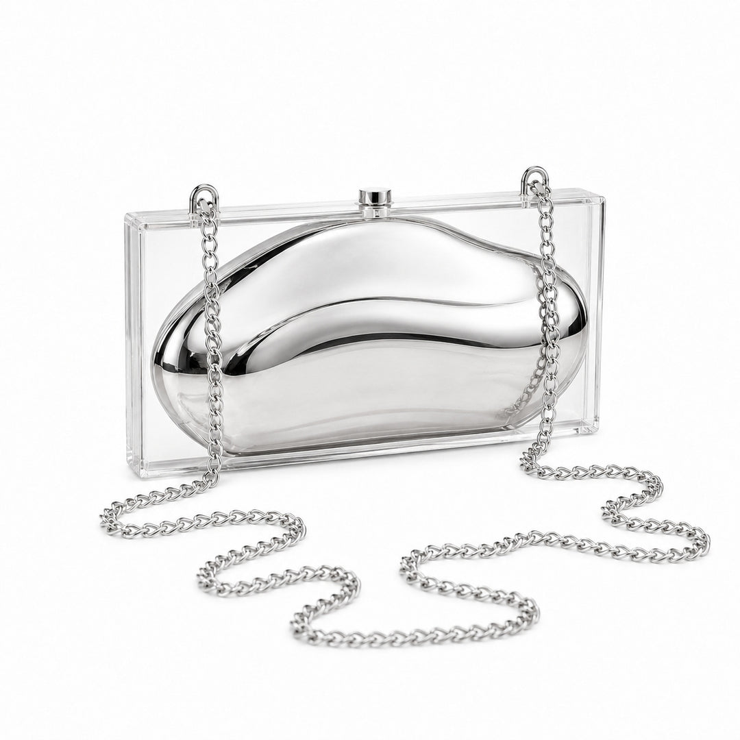 Modern Sculptural Acrylic Clutch