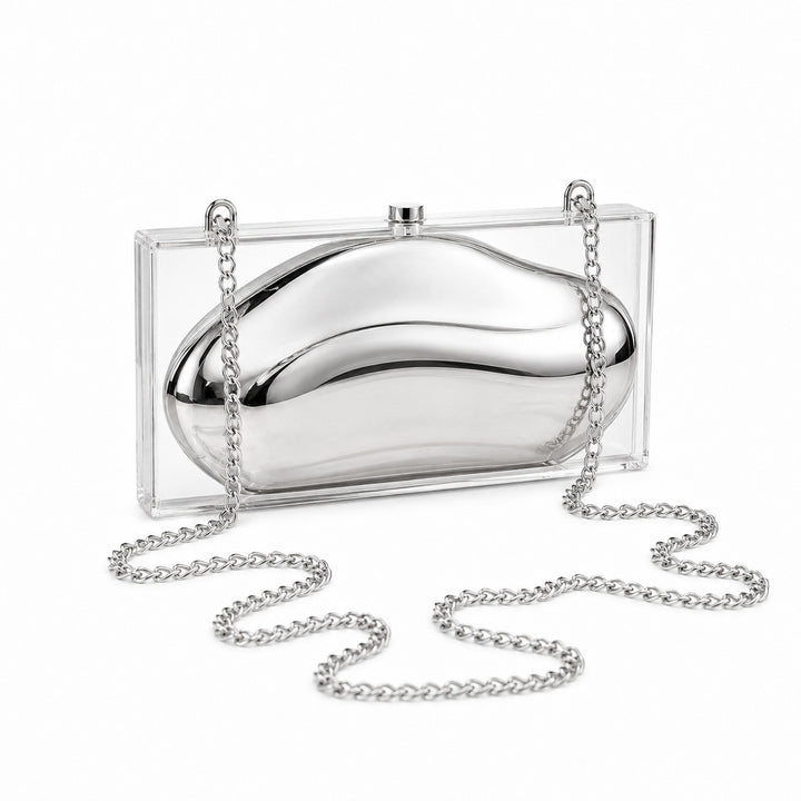 Modern Sculptural Acrylic Clutch