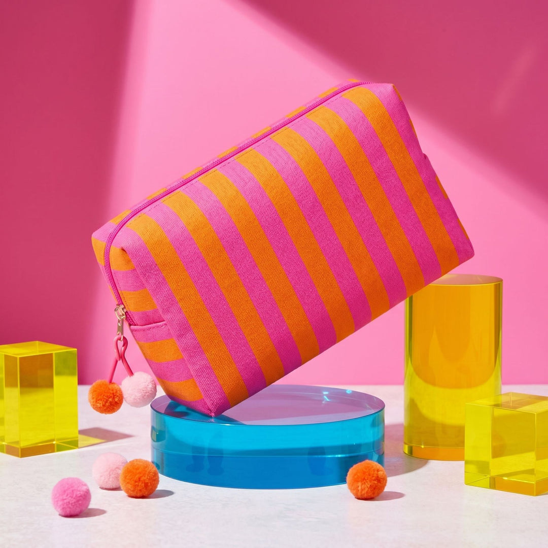 Cosmetic bag with colorful stripes Stornfield