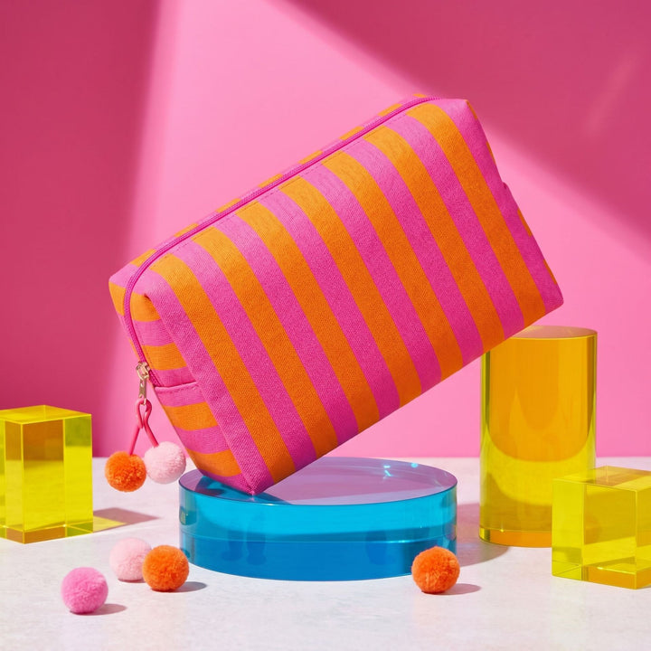 Cosmetic bag with colorful stripes Stornfield