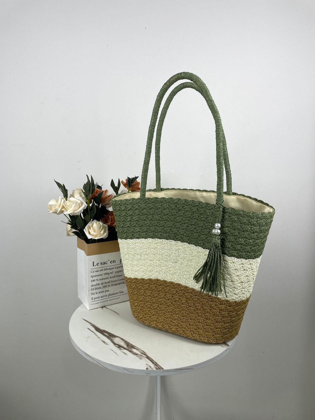 Trendy Woven Beach Bag Stornfield