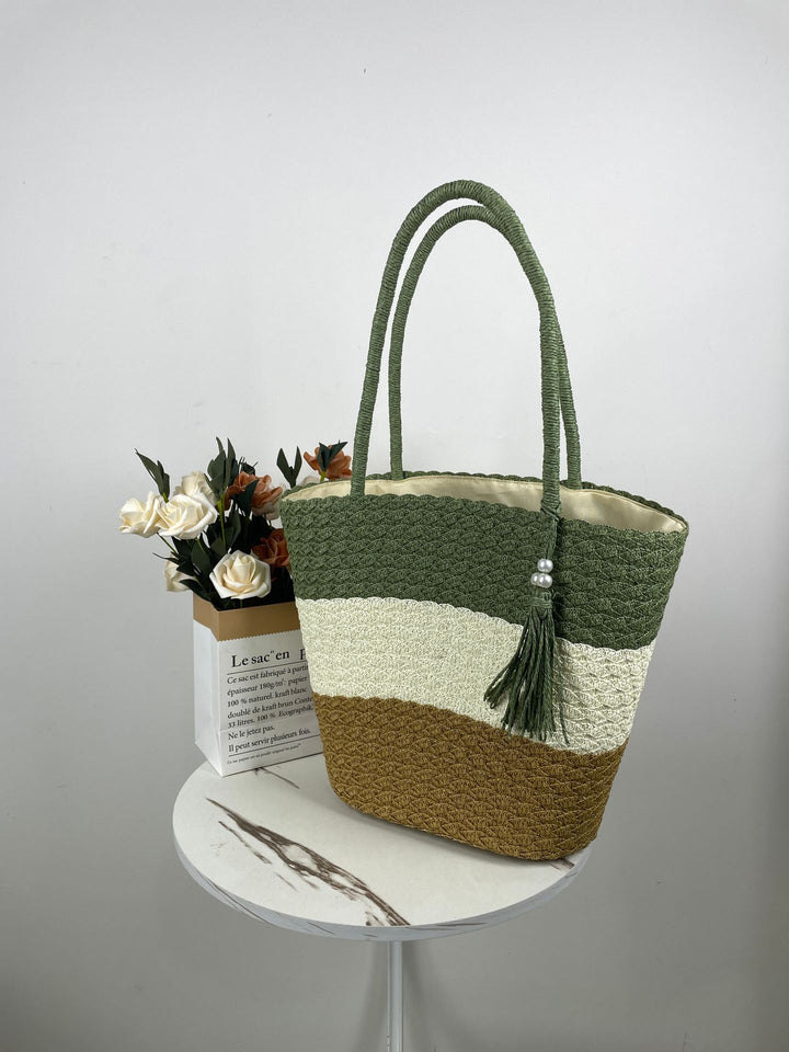 Trendy Woven Beach Bag Stornfield