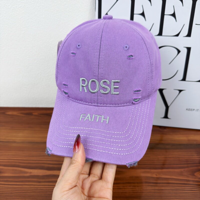 Women's Distressed Graphic Adjustable Cap Stornfield