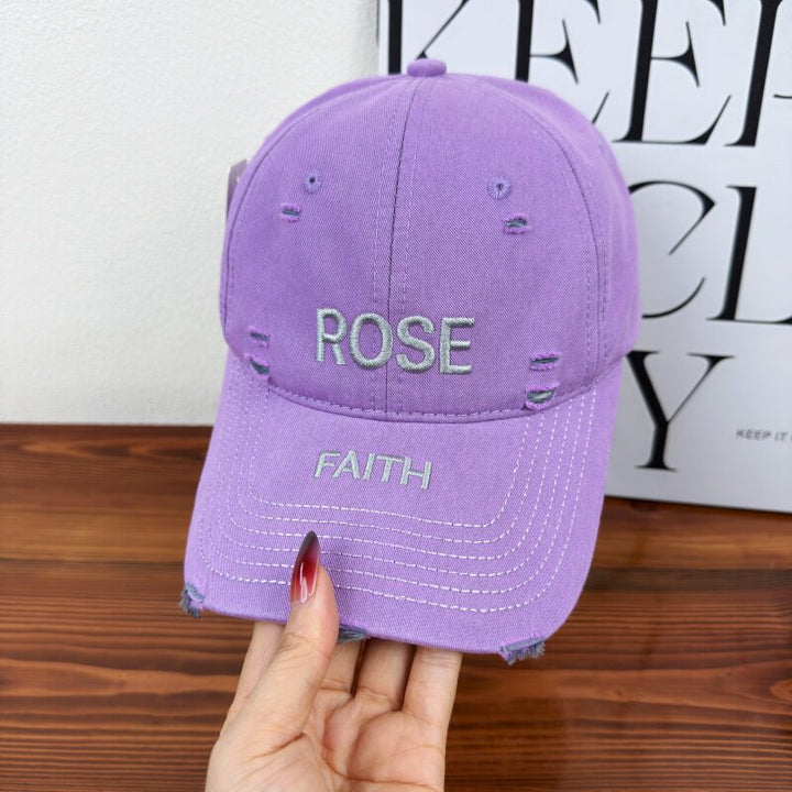 Women's Distressed Graphic Adjustable Cap Stornfield