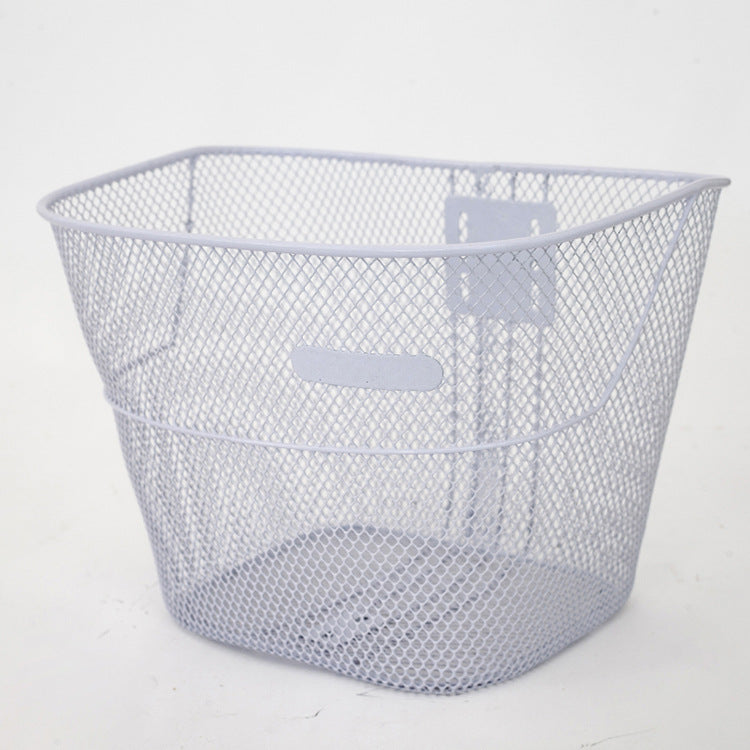 ventilated steel mesh bicycle front basket with quick-release bracket Stornfield