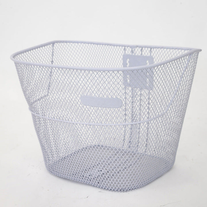 ventilated steel mesh bicycle front basket with quick-release bracket Stornfield