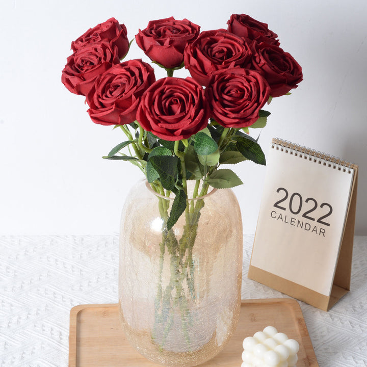 Realistic Artificial Rose Flower Decoration
