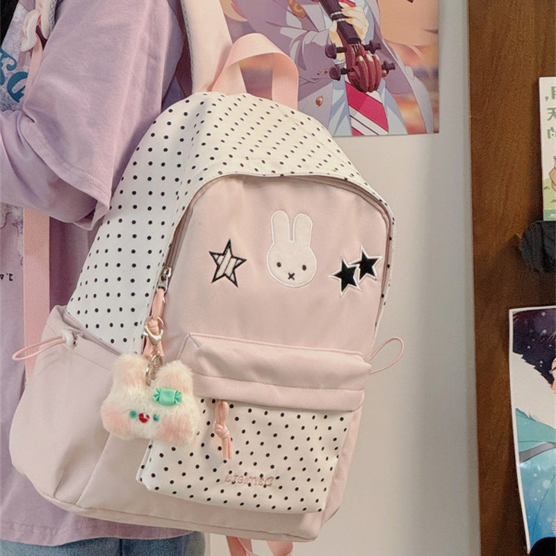 Cute Bunny-Embellished Backpack Stornfield