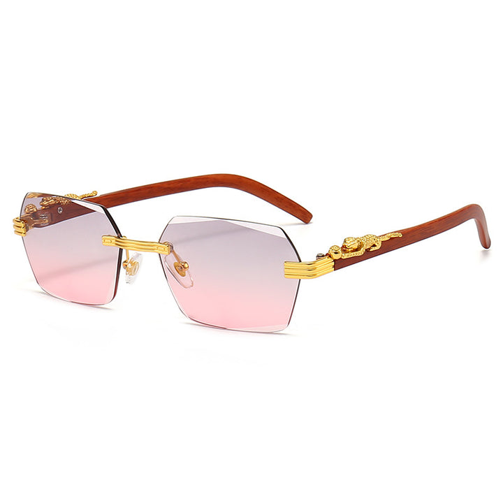 Ladies Designer Sunglasses with Artistic Wooden Frame and Elegant Glass Elements Stornfield