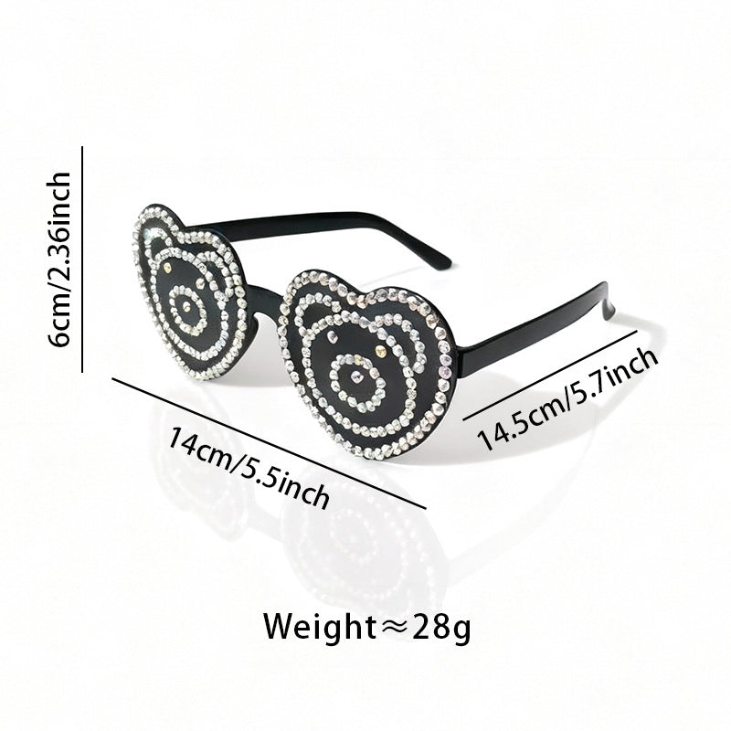 Heart-Shaped Rhinestone Sunglasses Stornfield