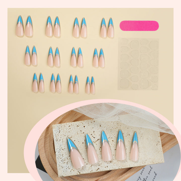 Creative Press-On Nail Set with Elegant Artistic Designs Stornfield