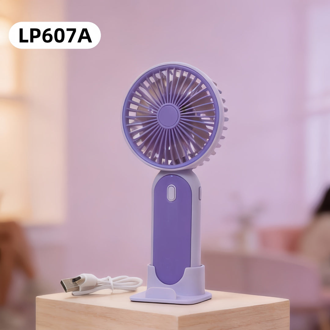 Women Portable USB Hand Fan with Flexible Stand Stornfield