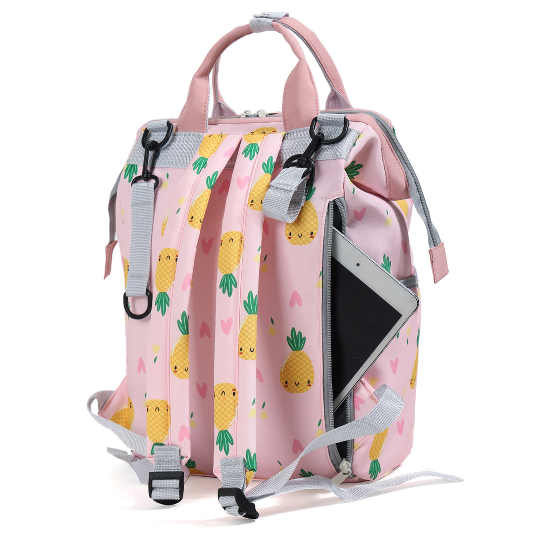 Playful Pineapple Print Diaper Backpack Stornfield