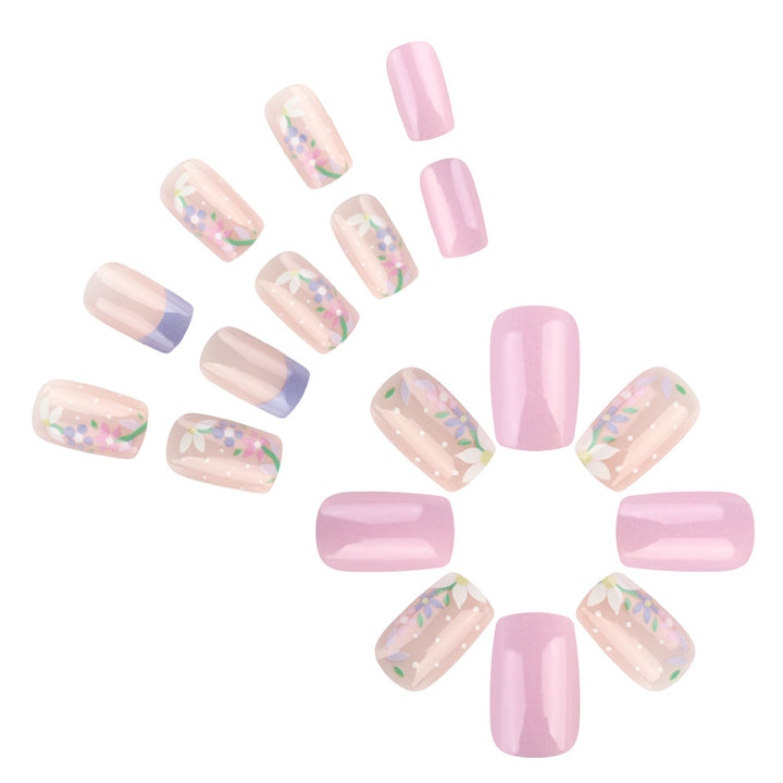 Floral Art Press-On Nail Design Stornfield