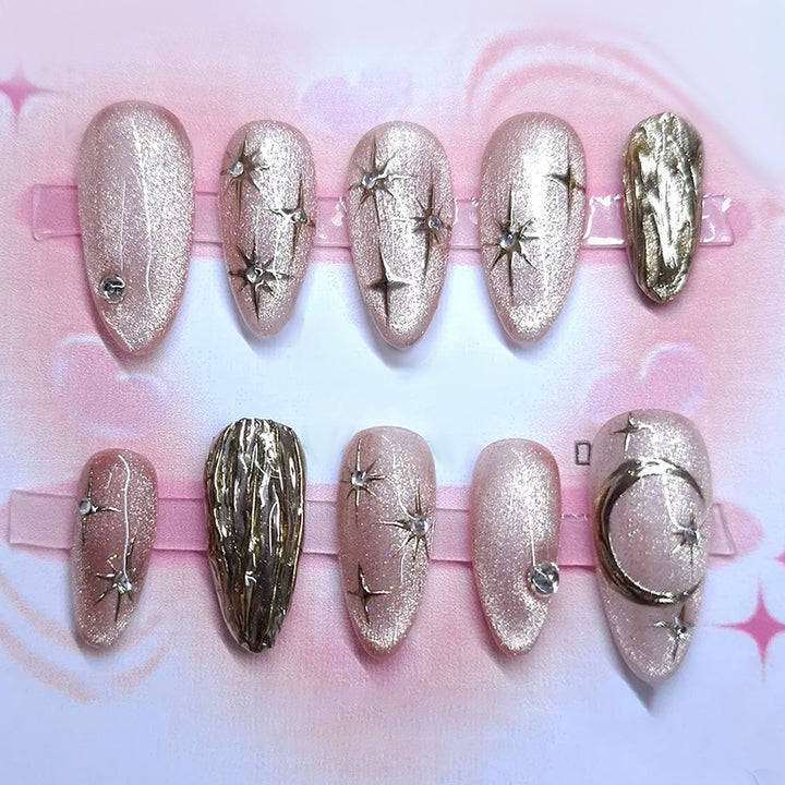 Decorative Cosmic Press-On Nail Set Stornfield