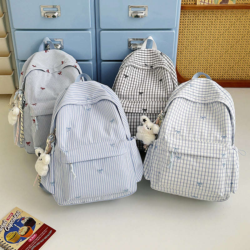 Striped Casual Backpack Stornfield