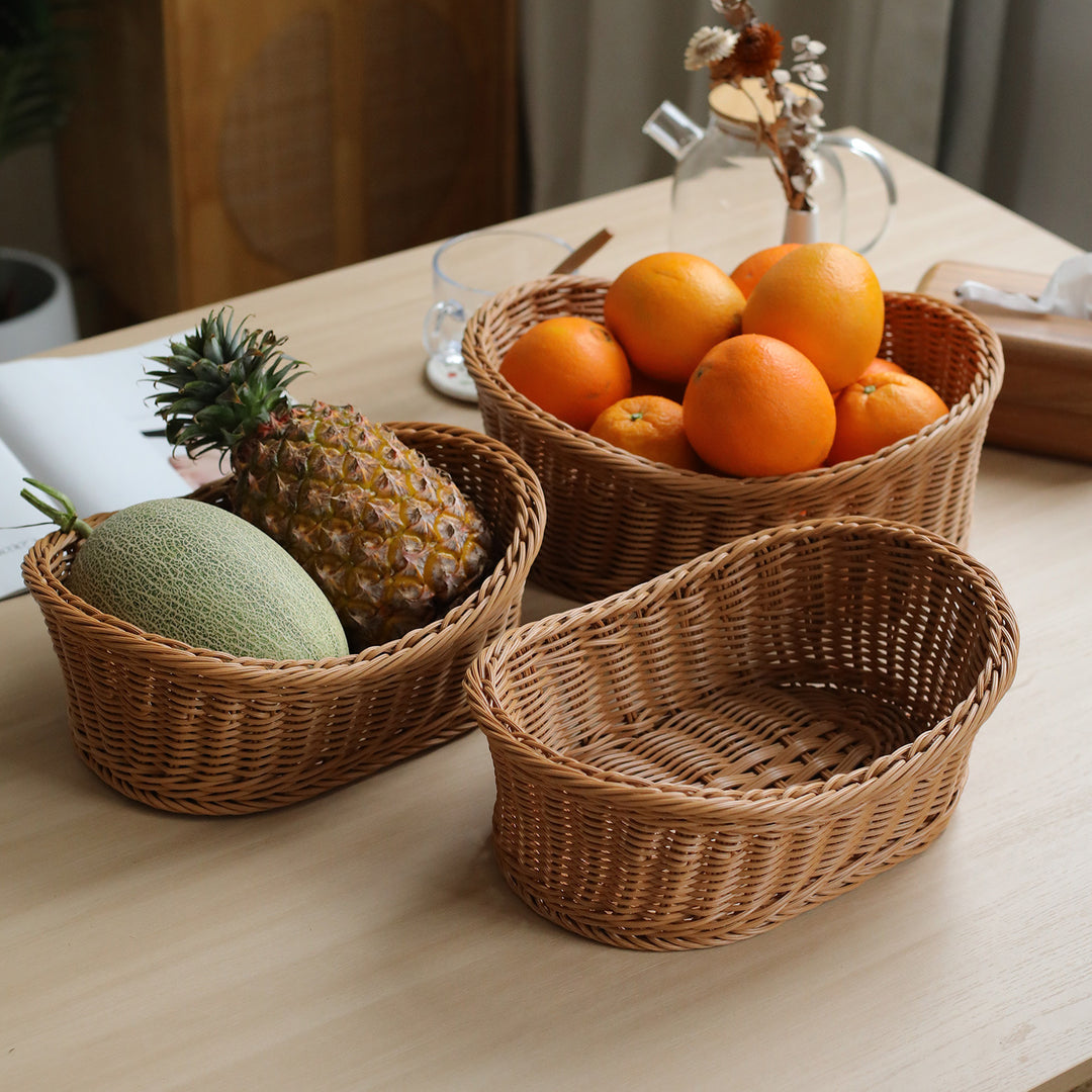 Unisex Elegant oval storage basket made of natural materials Stornfield