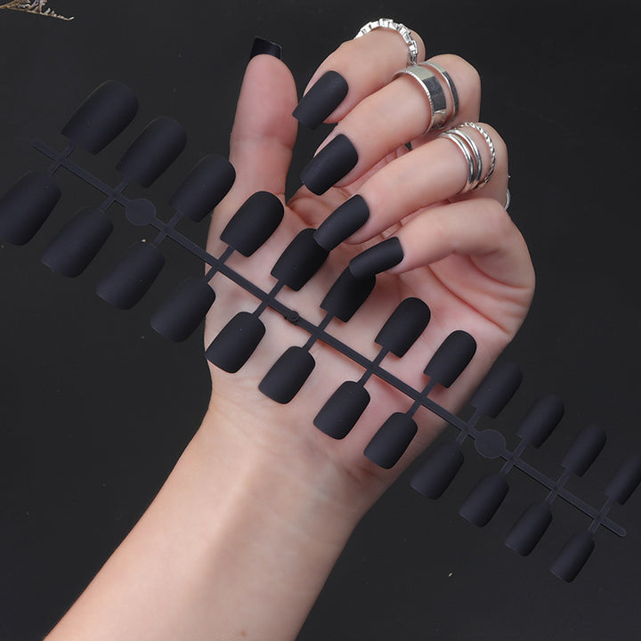 Matte Finish Long Stiletto Press-On Nails Stornfield