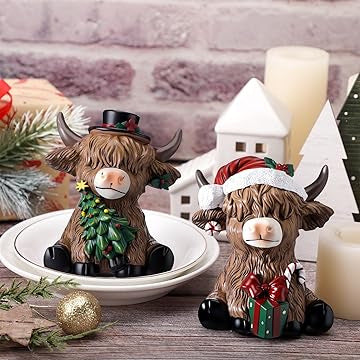 Decorative Highland Cow Figurine Stornfield