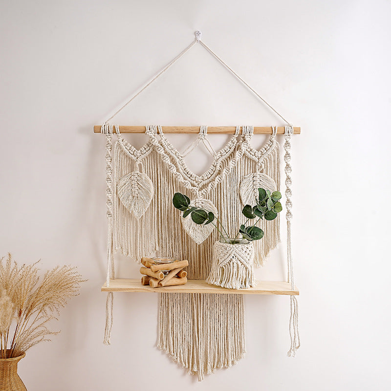 Artistic Macrame Wall Hanging Shelf Stornfield