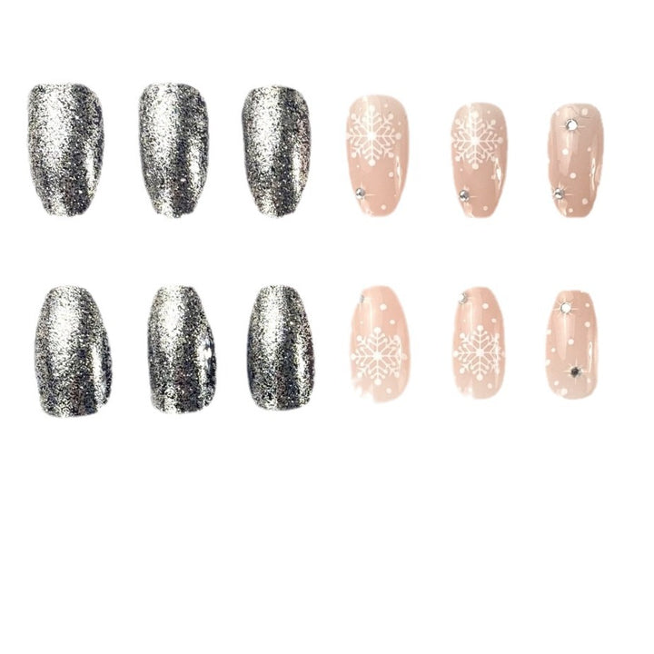 Festive Snowflake Nail Art Design Stornfield