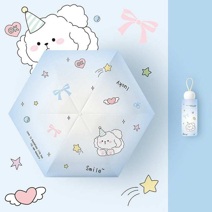 Women's Folding Umbrella with Playful Animal Design Stornfield