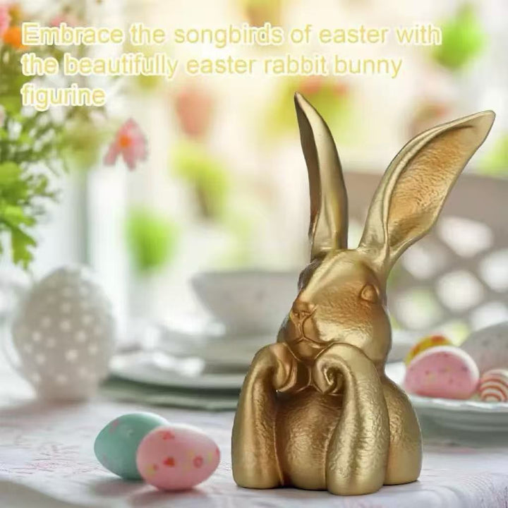 Decorative Golden Rabbit Sculpture Stornfield